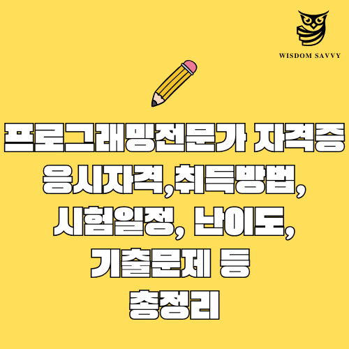 프로그래밍전문가 자격증