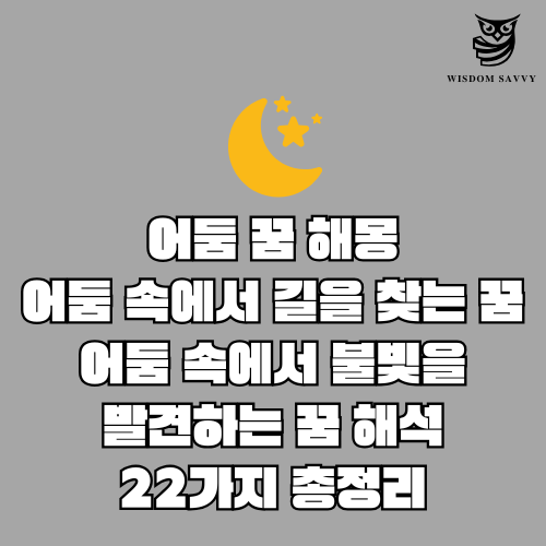 어둠 꿈 해몽