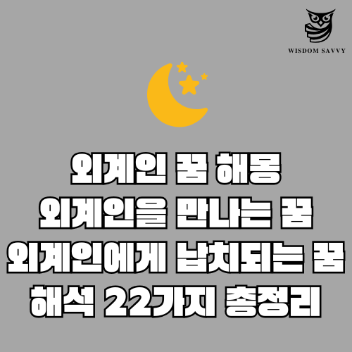 외계인 꿈 해몽