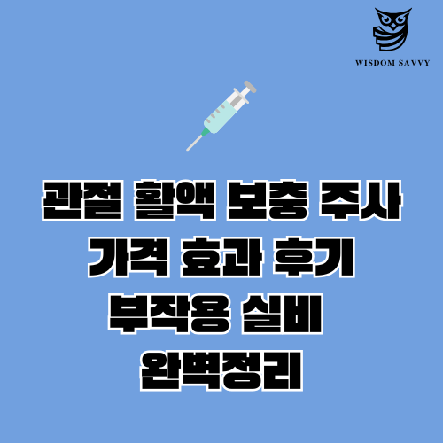 관절 활액 보충 주사