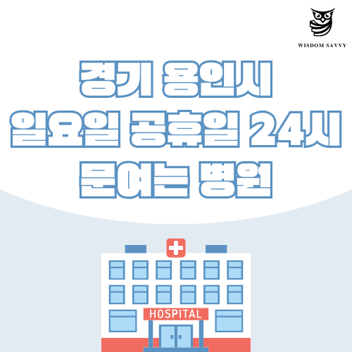경기 용인시 일요일 문여는 병원