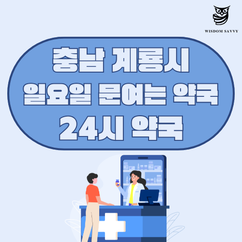 충남 계룡시 일요일 문여는 약국