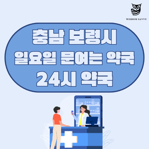 충남 보령시 일요일 문여는 약국