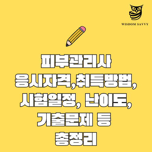피부관리사 자격증 응시자격, 취득방법, 시험일정 , 난이도, 기출문제, 합격률, 전망, 연봉 총정리