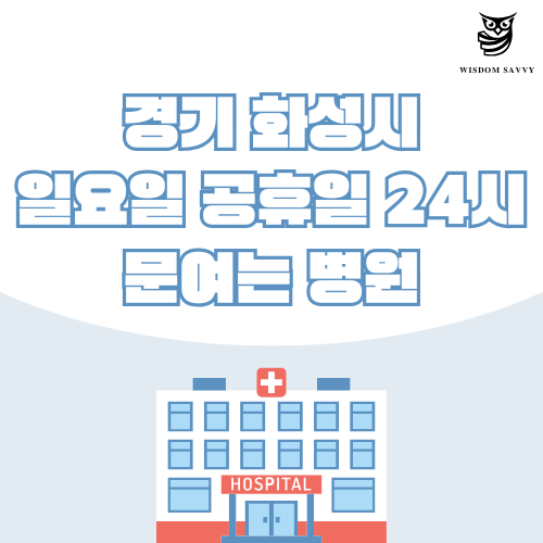 경기 화성시 일요일 문여는 병원