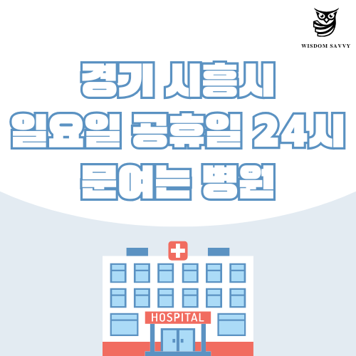 경기 시흥시 일요일 문여는 병원
