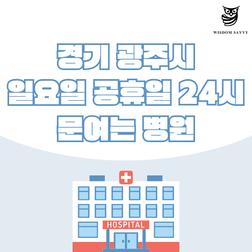 경기 광주시 일요일 문여는 병원