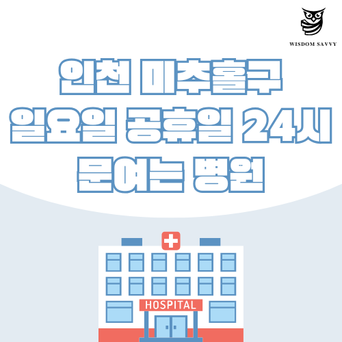 인천 미추홀구 일요일 문여는 병원