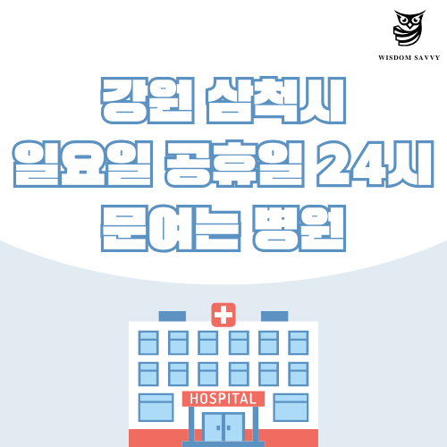 강원 삼척시 일요일 문여는 병원