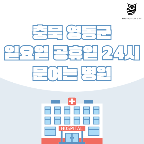 충북 영동군 일요일 문여는 병원