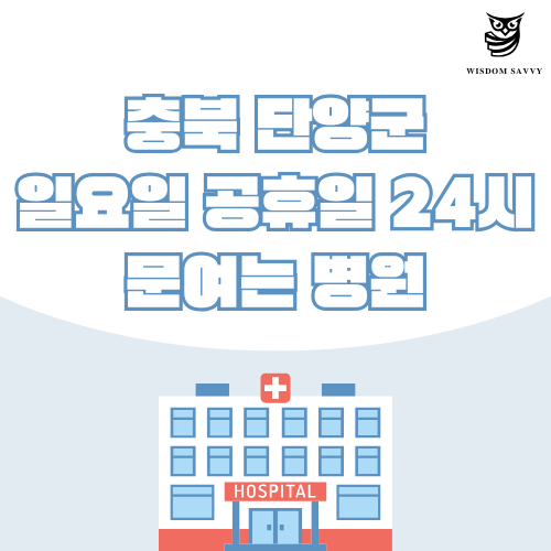 충북 단양군 일요일 문여는 병원